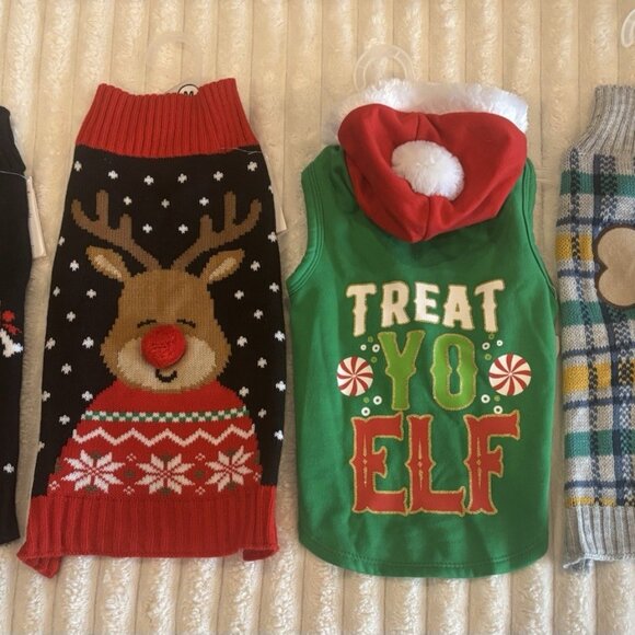 🐾🎄❤️ Festive Dog Sweaters Set ❤️🎄🐾 - Picture 1 of 1